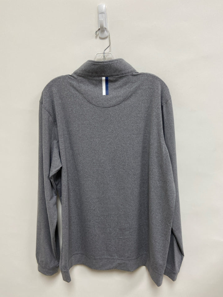 RHOBACK Size L Gray Quarter Zip Men&