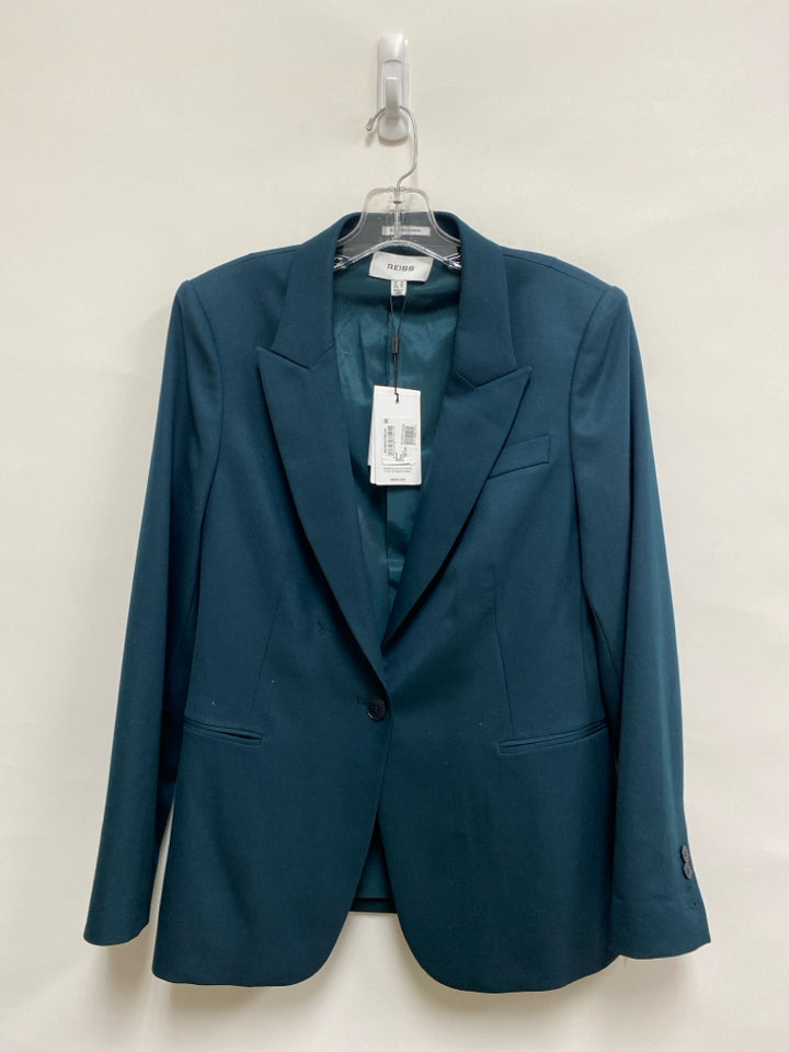 NWT REISS Size 10 Dark Green Wool Blend Ladies Jacket