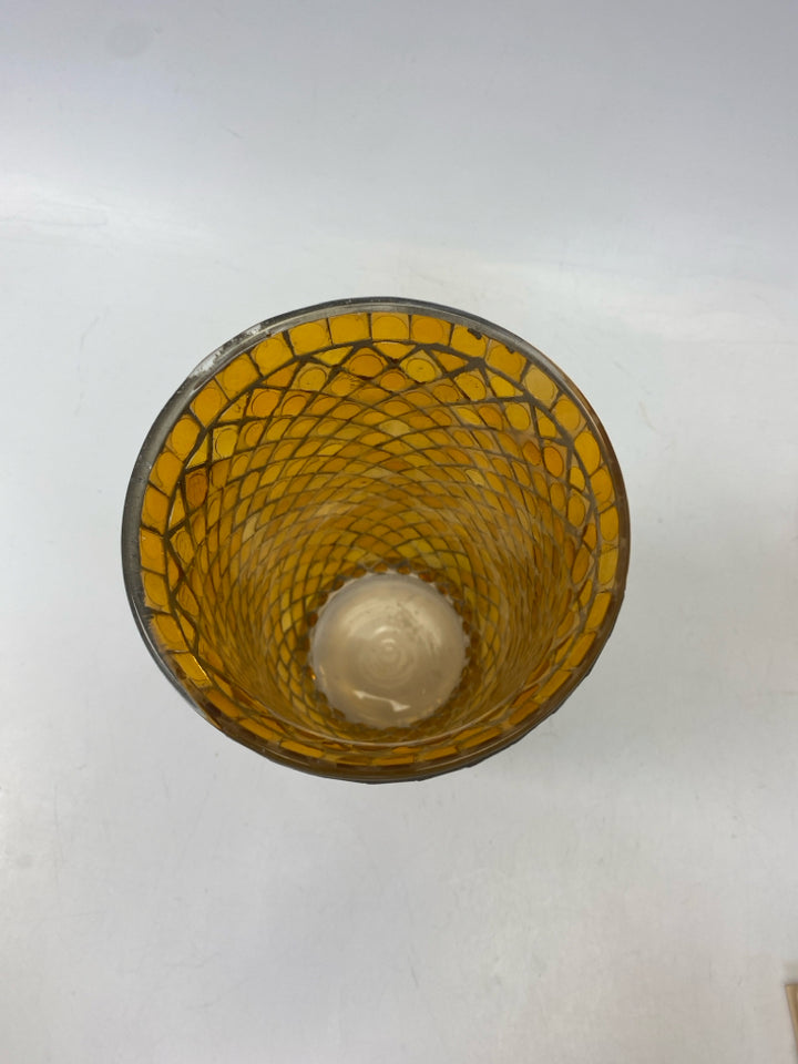 Amber Diamond Print Candleholder(s)