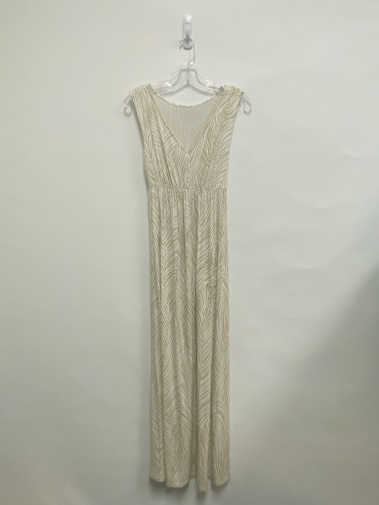 isabel maternity dress isabel maternity Size XS Tan White Sleeveless Maternity Dress