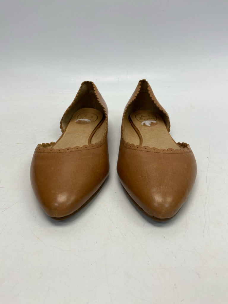 Jack Rogers  Size 8.5 Brown Scalloped Flats