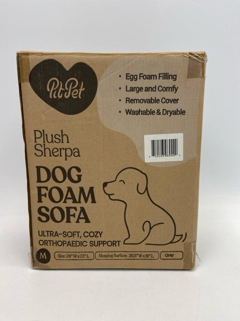 NEW/BOX Gray Pet Bed