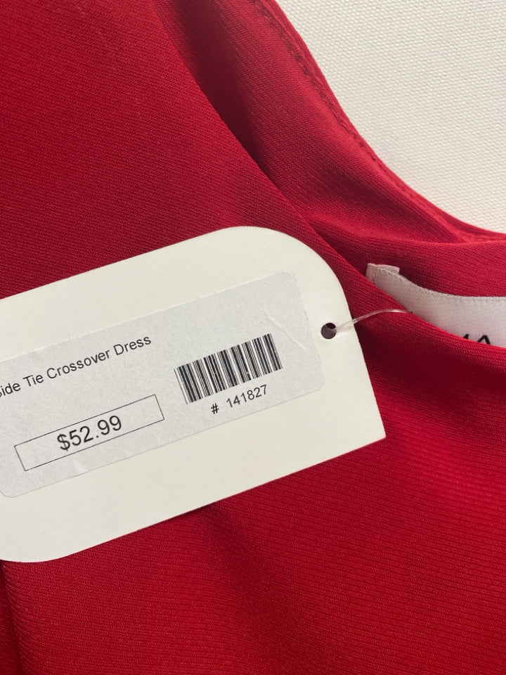 NWT EMMA &amp; MICHELE Size M Red Wrap Ladies Dress