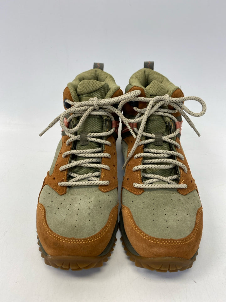 Merrell US Shoe Size 8 Green Camel Lace-up Sneakers