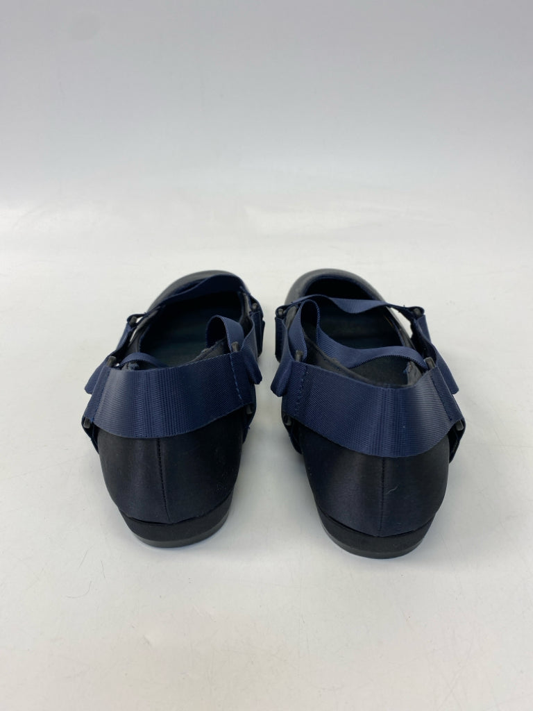 Size 39 Black Blue Flats