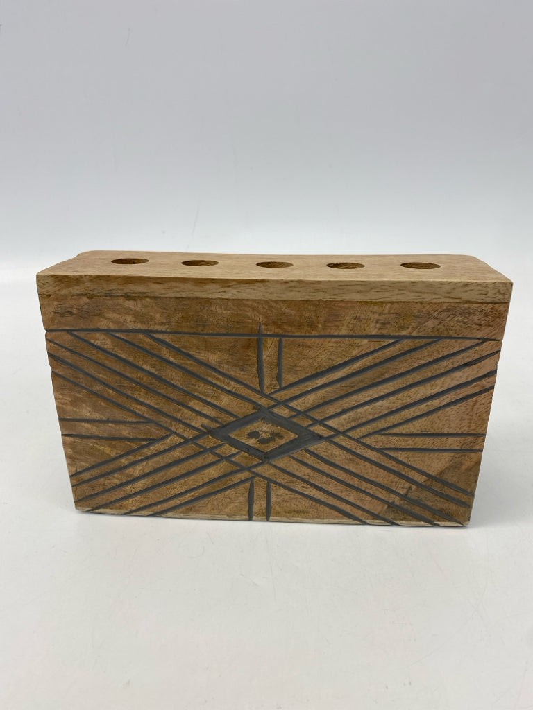 Natural Wood Vase