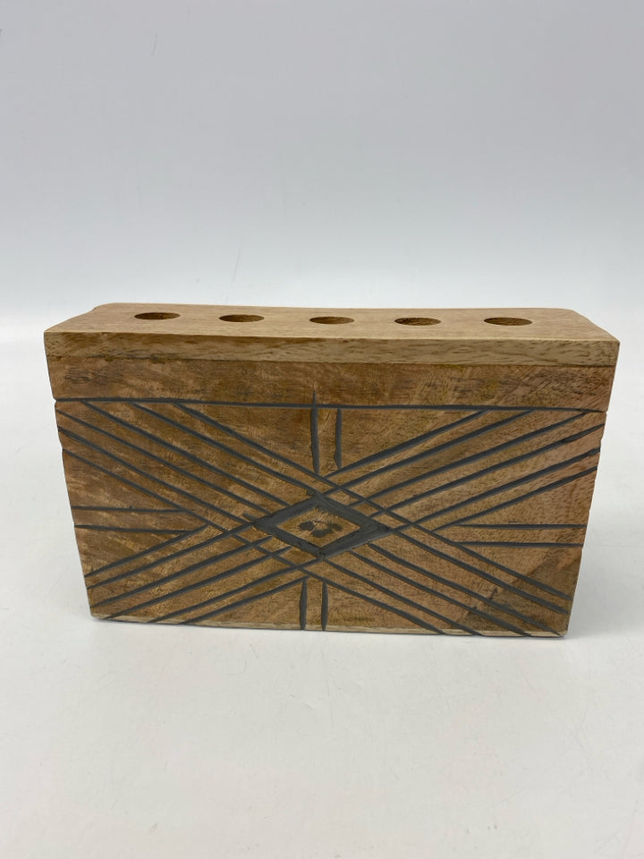 Natural Wood Vase