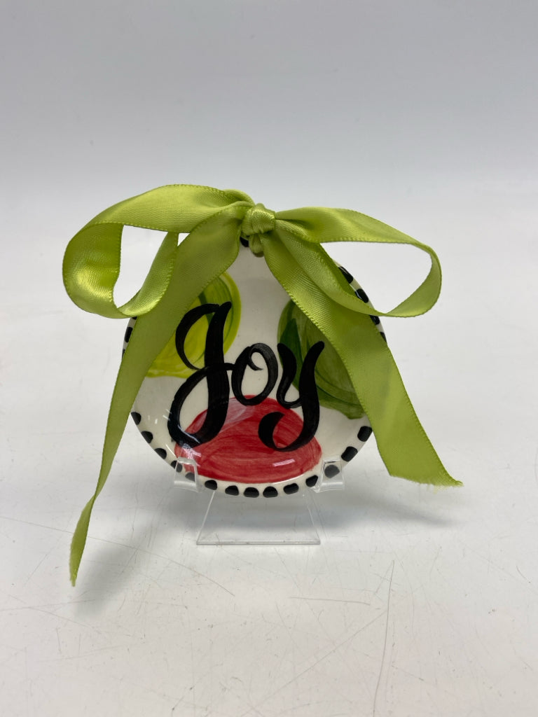 Green White/Black Ornaments