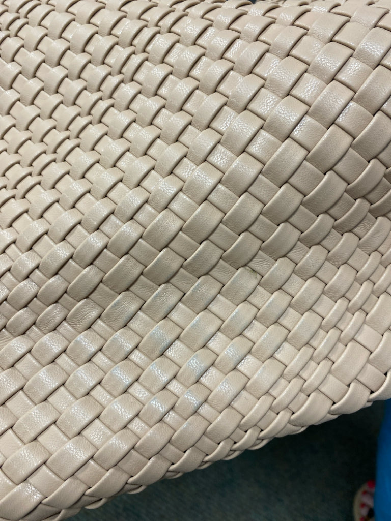 Tan Woven Handbag