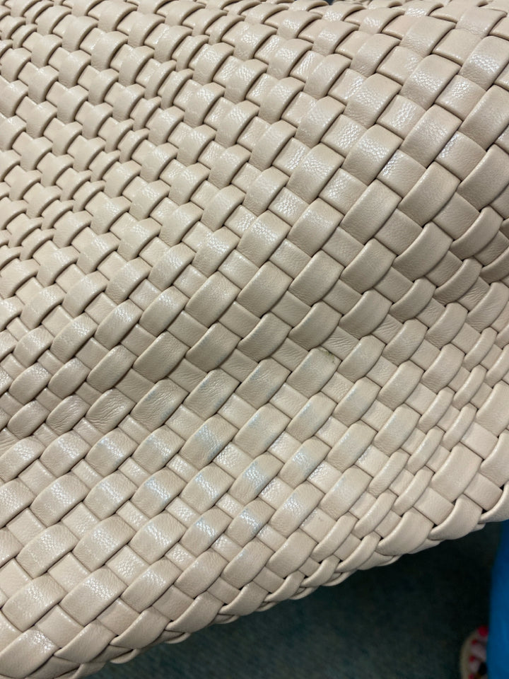 Tan Woven Handbag