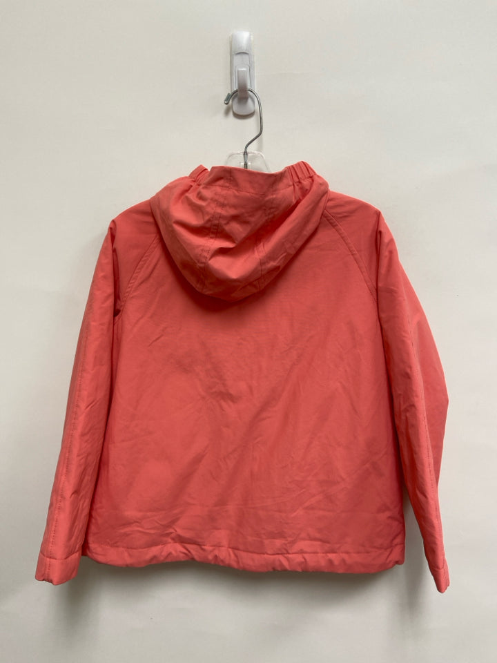 NWT Bonpoint SIZE 10 Coral Zip Down Hooded Girl&