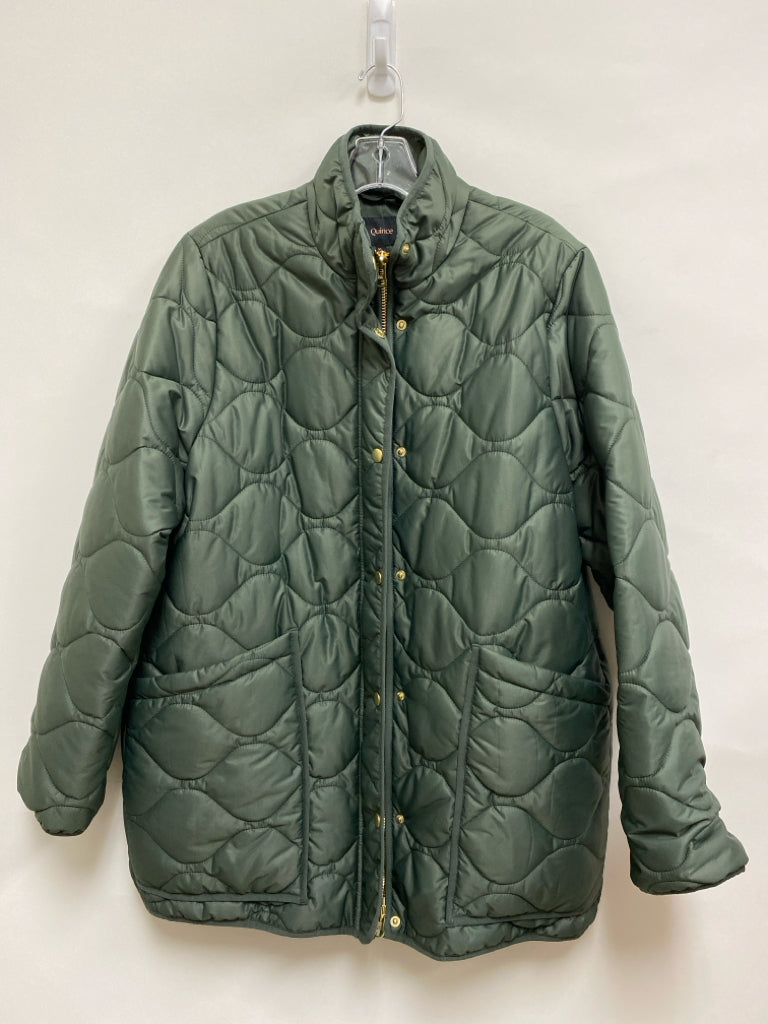 Quince Size XL Olive Green Quilted Ladies Jacket
