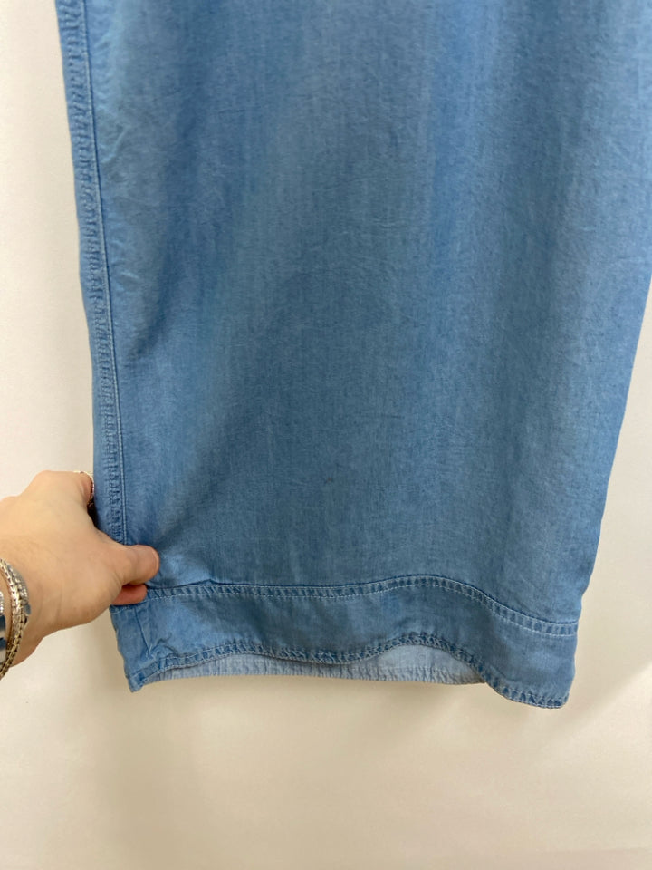 VINCE CAMUTO Size M Light Blue Pull-on Chambray Ladies Pants