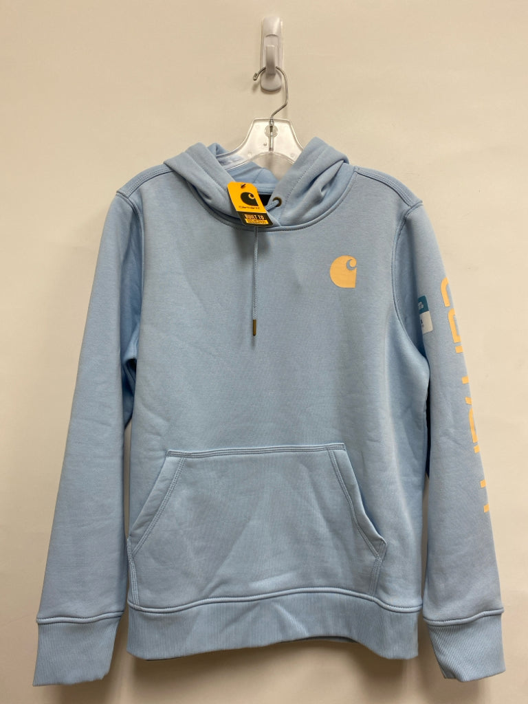 NWT Carhartt Size M Pale Blue Hooded Ladies Sweatshirt