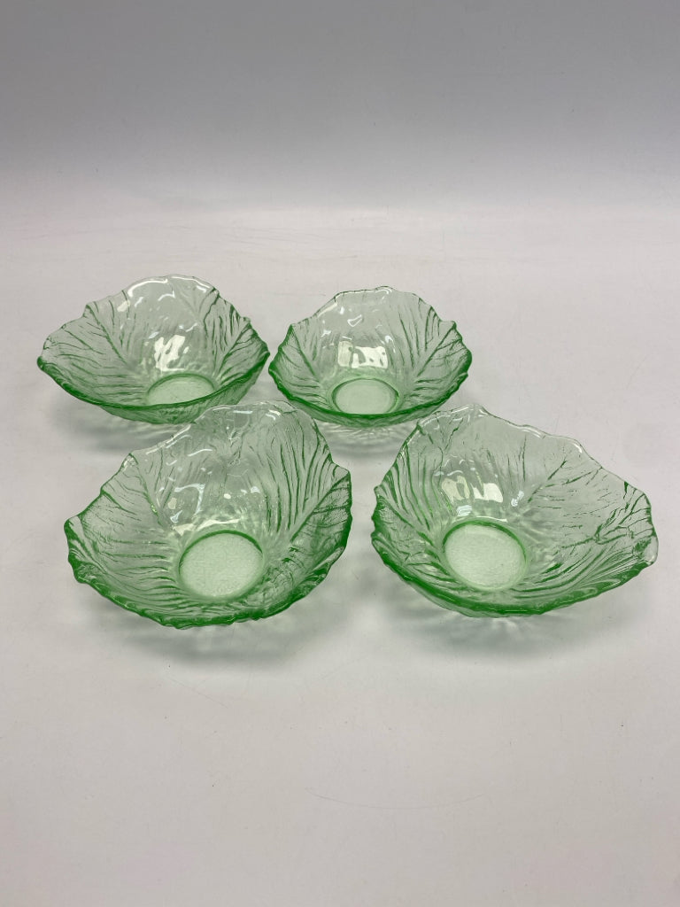 Green Leaves Glass Bowl(s)