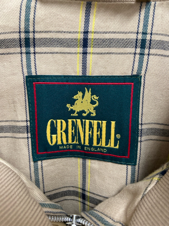 GRENFELL Size XL Khaki Zip Down Men&