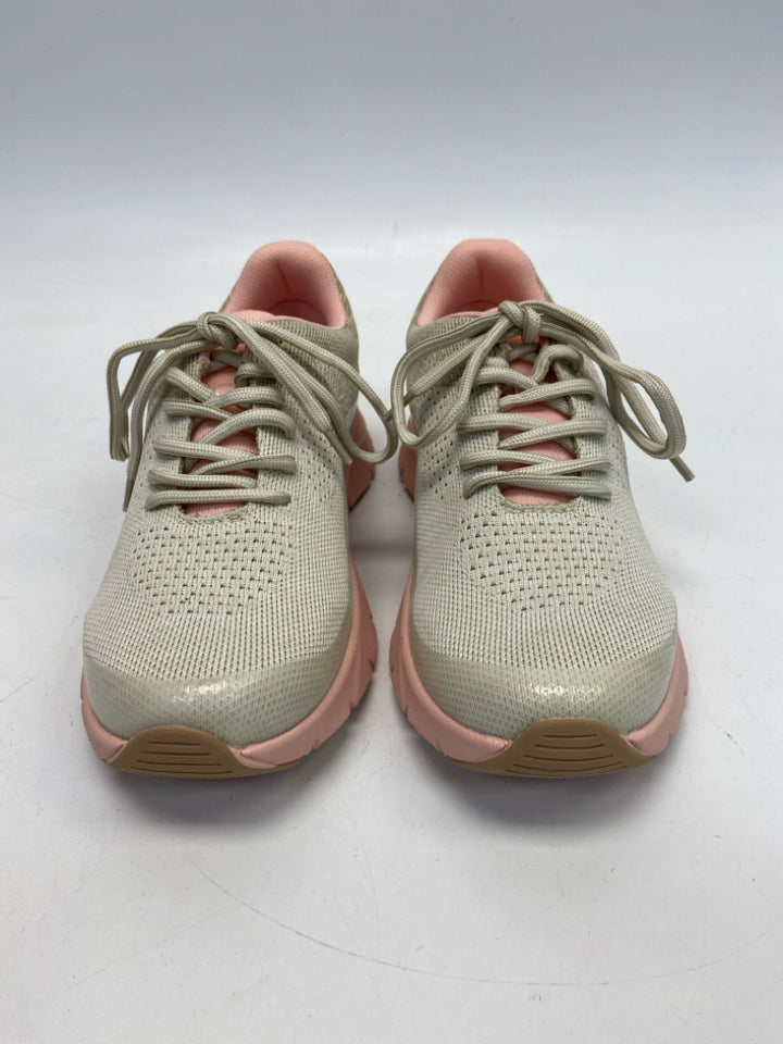 NWOT Alegria  Size 36.5 Tan Pink Lace-up Sneakers