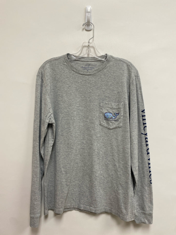 Vineyard Vines Size S Gray Christmas Long Sleeve Tee Men&