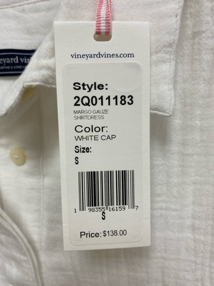 NWT Vineyard Vines Size S White Gauze Ladies Dress