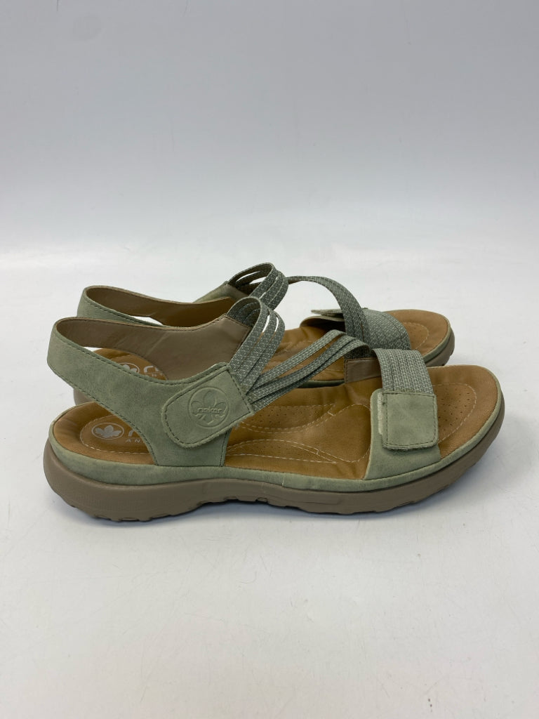 Rieker  Size 43 Green Sandals