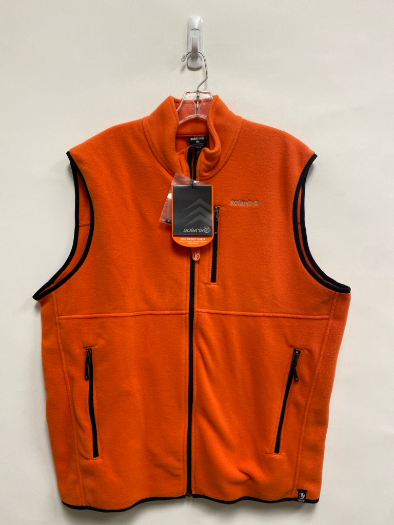 NWT Solaris Size XL Orange Fleece Men&