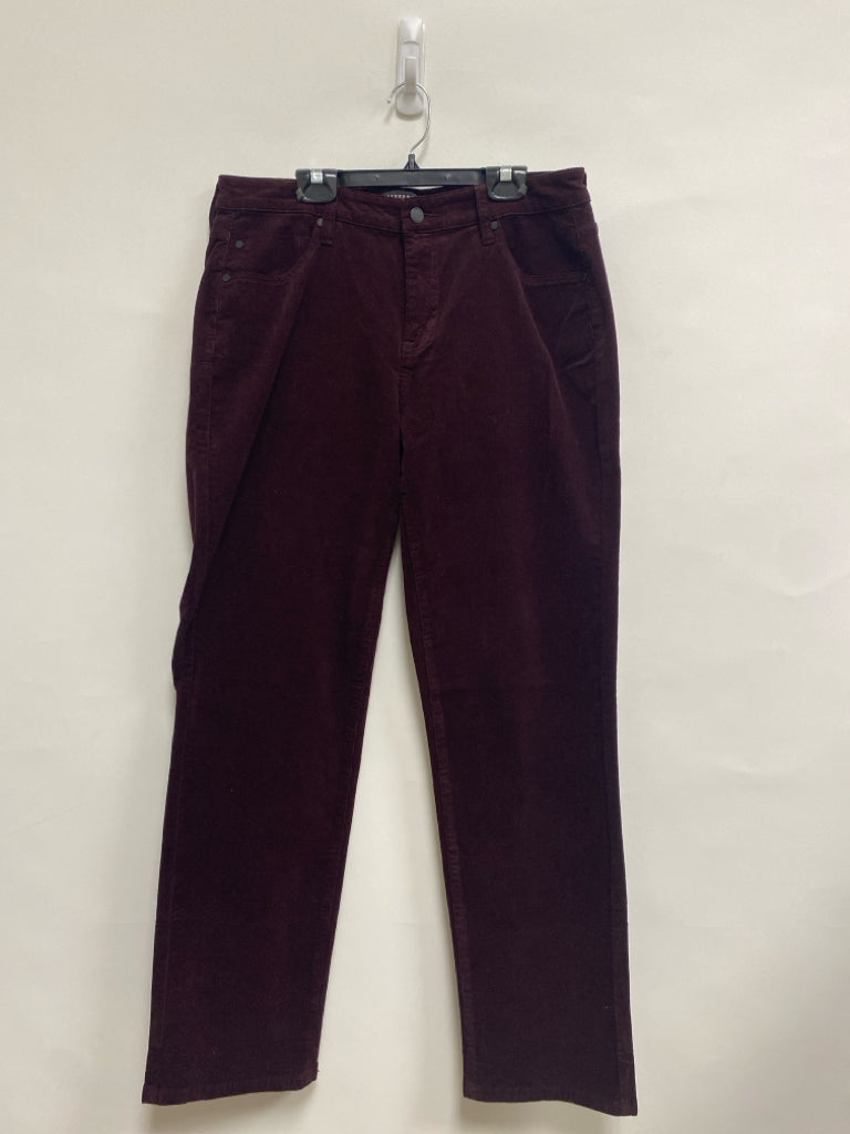 Liverpool Size 10 Maroon Corduroy Ladies Pants