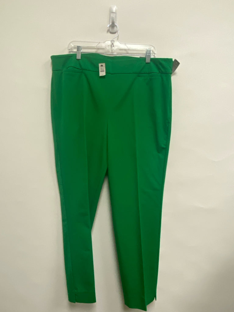 NWT Talbots  SIZE  18 Green Plus Size Pants