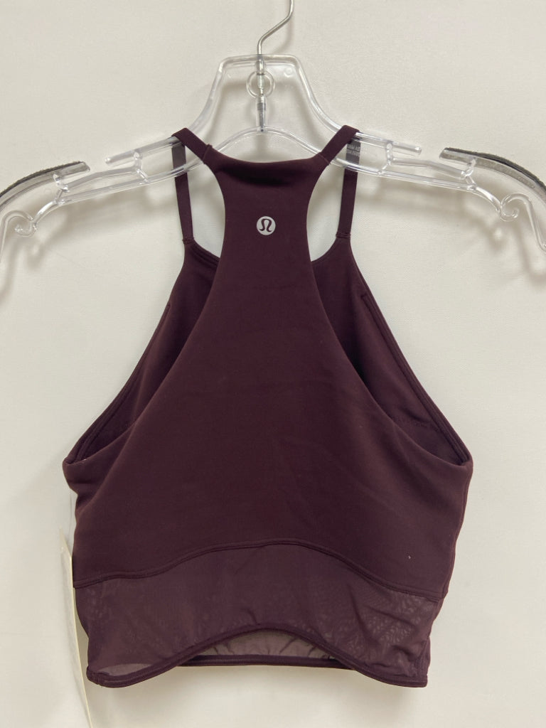 NWT Lululemon Size XS Burgundy Athletic  Bra