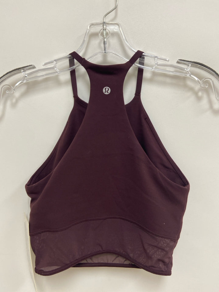 NWT Lululemon Size XS Burgundy Athletic  Bra