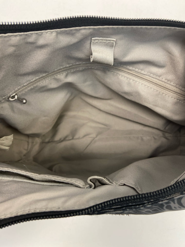 Baggallini Black Gray Nylon Handbag