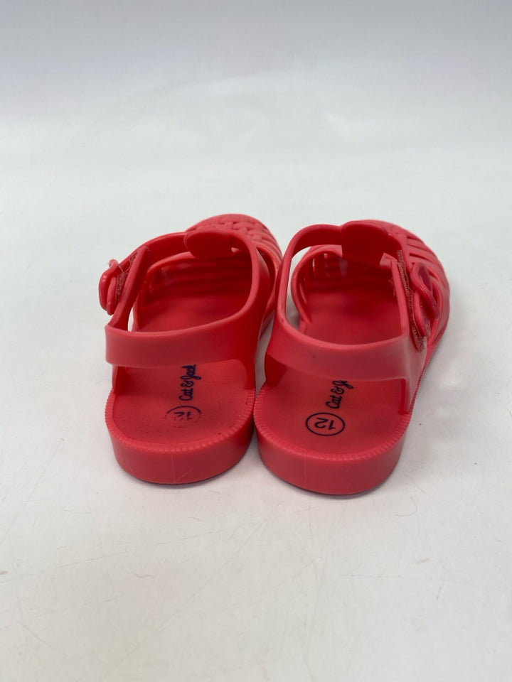 Cat &amp; Jack SIZE 12 Dark Coral Jelly Girl&