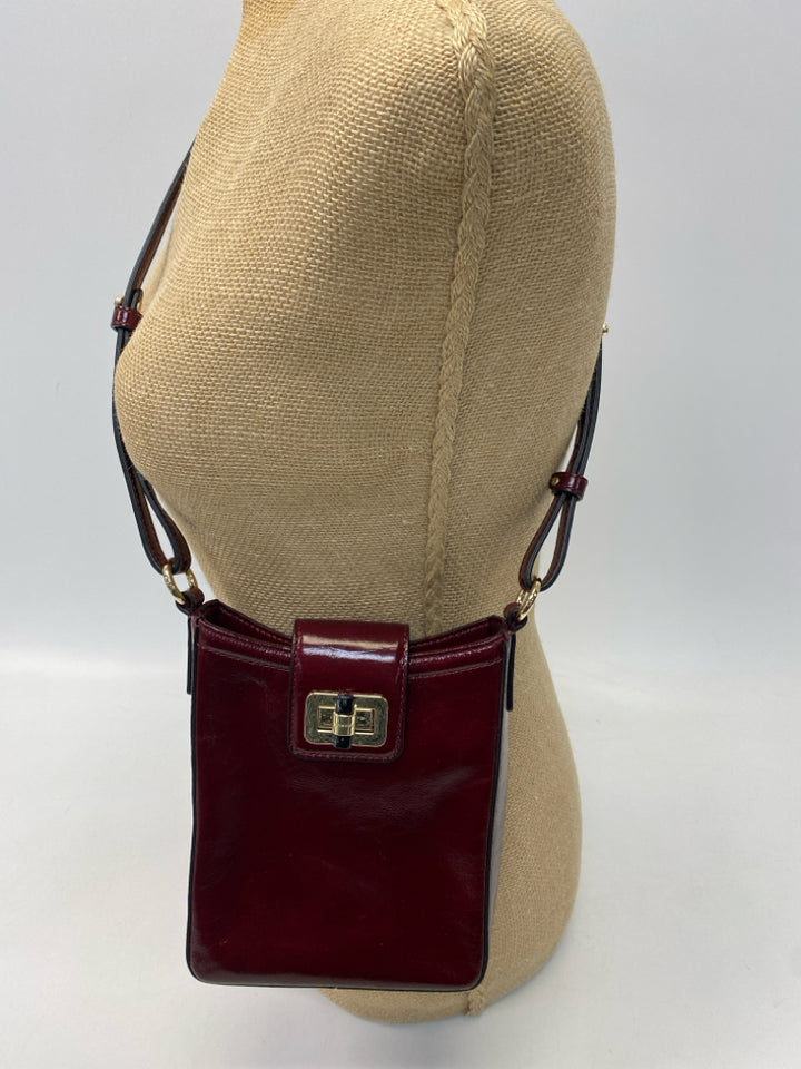 Brahmin Dark Cranberry Patent Crossbody