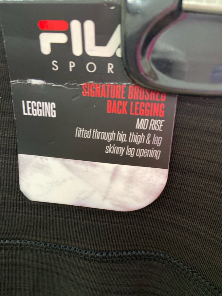 NWT Fila Size L Black Athletic Leggings