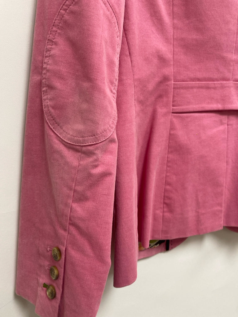 LILLY PULITZER Size 10 Pink Corduroy Ladies Jacket