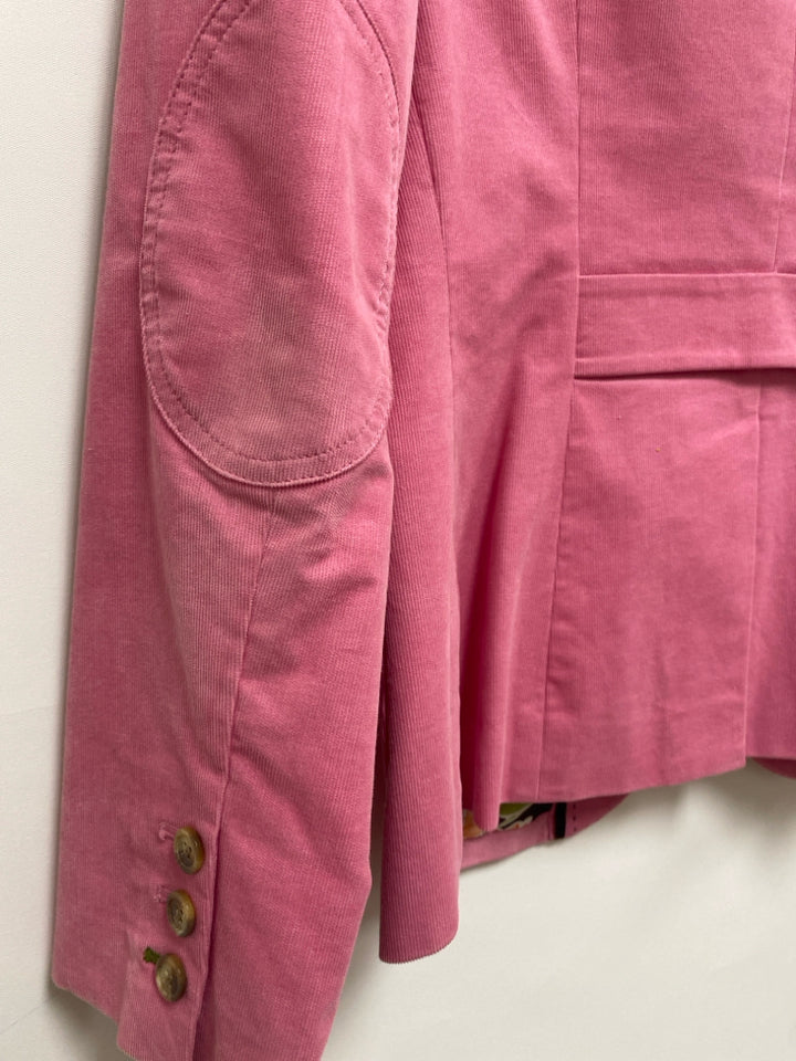 LILLY PULITZER Size 10 Pink Corduroy Ladies Jacket