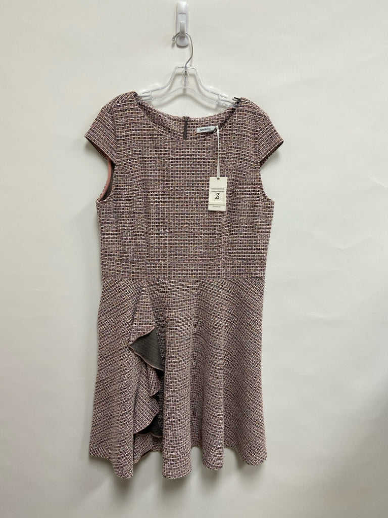 NWT  SIZE  2X Pink Multi Color Tweed Plus Size Dress