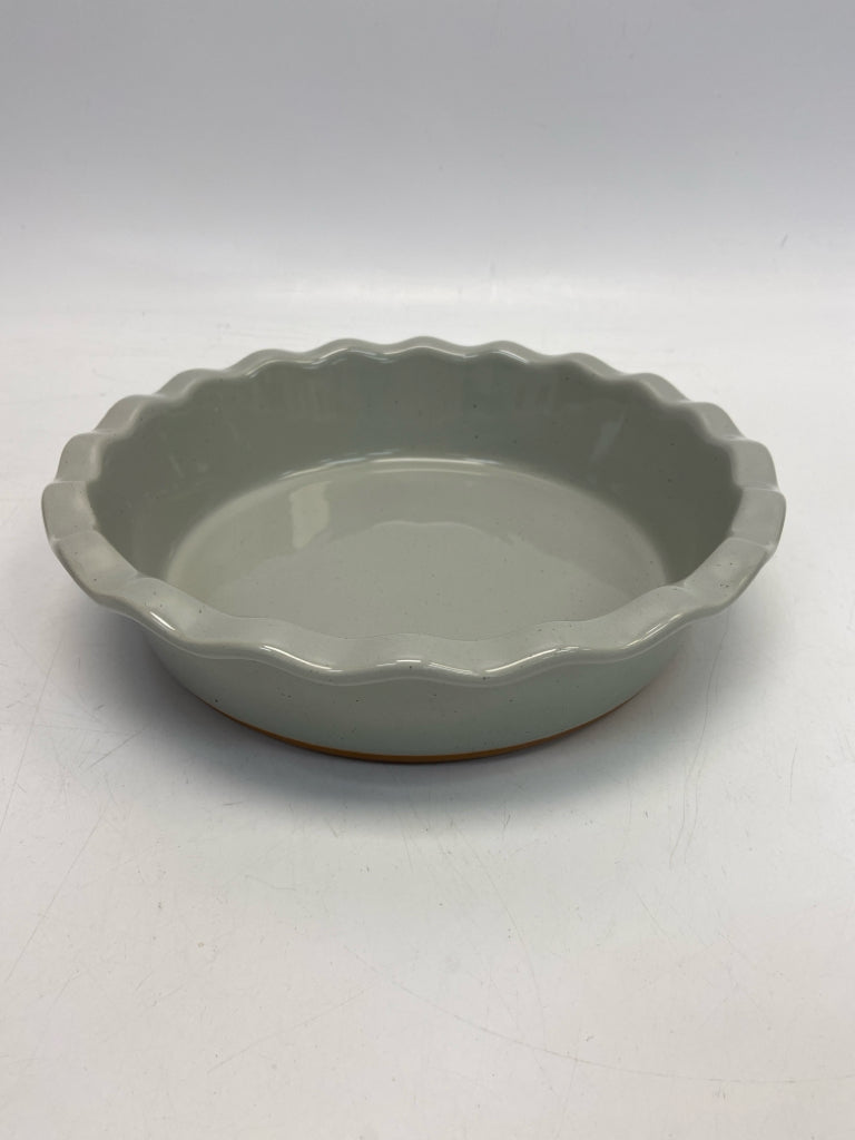 Gray Ceramic Pie Plate
