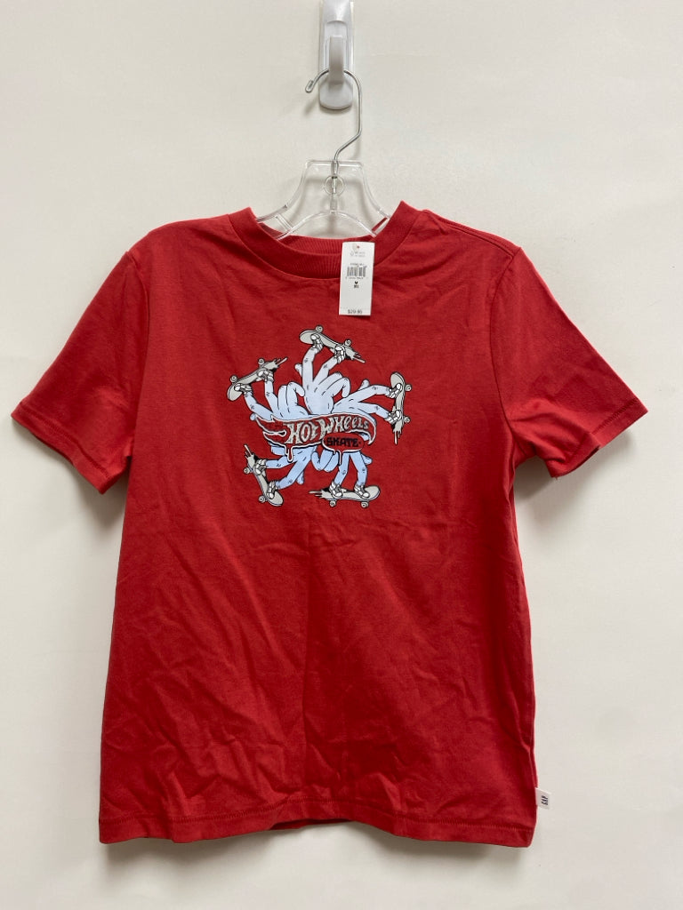 NWT Gap Kids SIZE 8 Red Hot Wheels Short Sleeve Tee Boy&