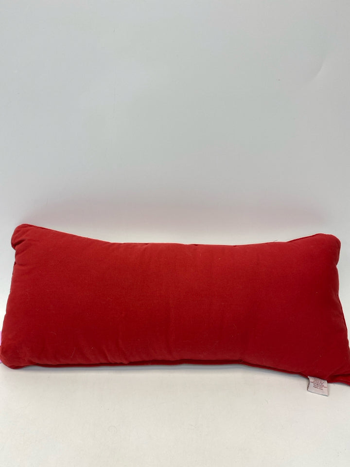 Cream Red Striped Christmas