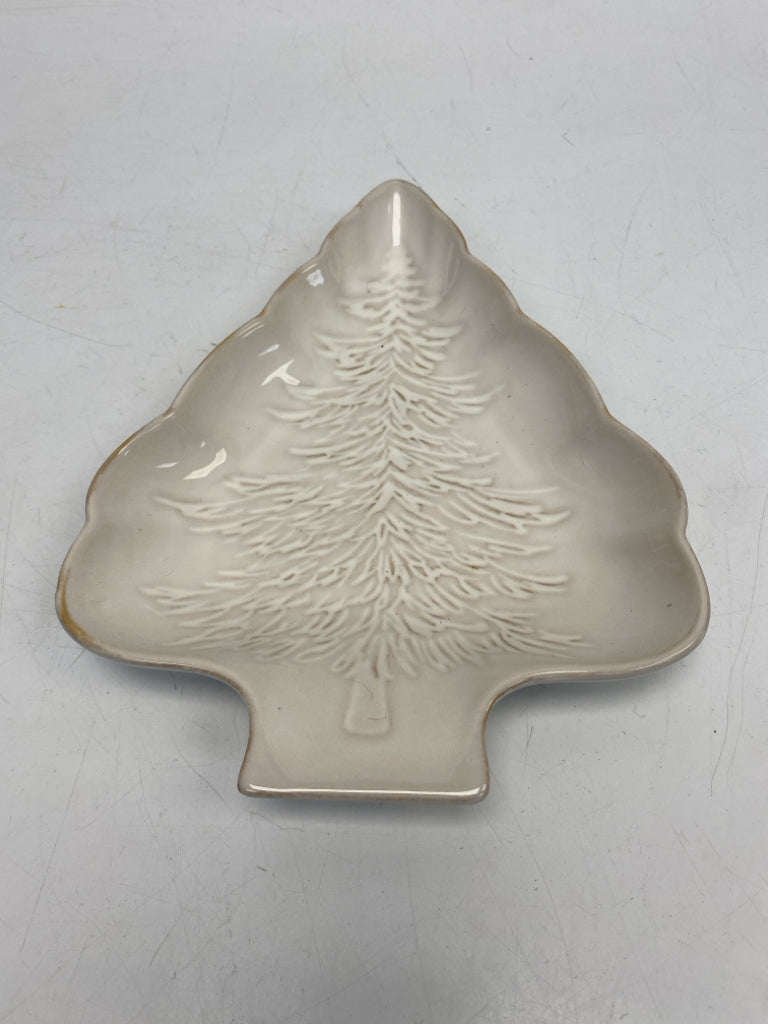 Cream Tan Trees Christmas