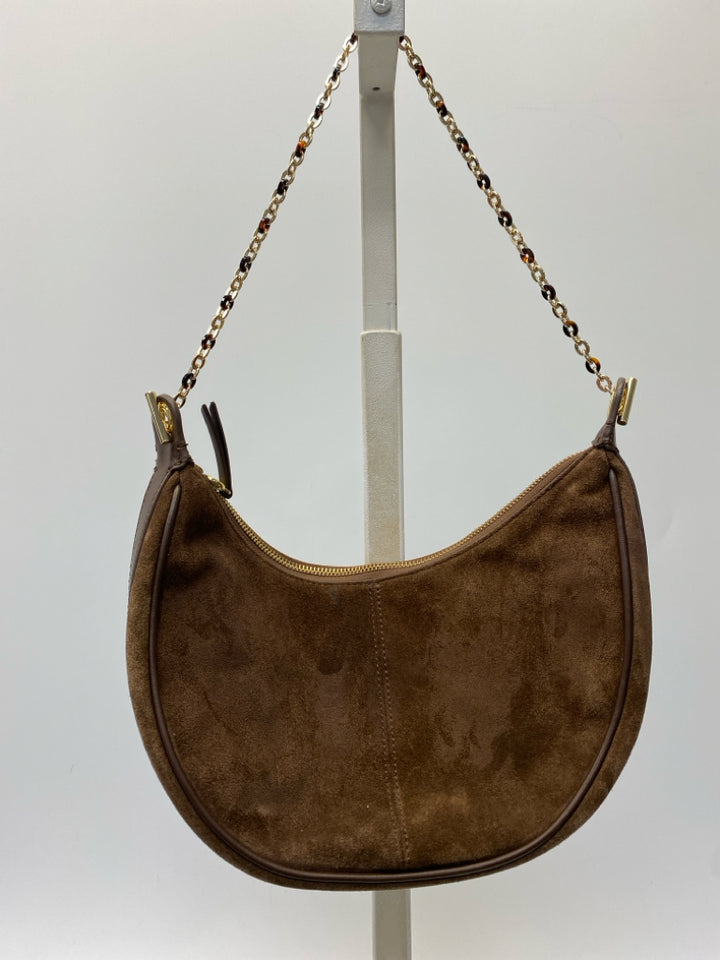 Talbots Dark Brown Suede Handbag