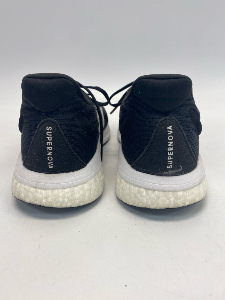 Adidas Size 9.5 Black White Lace-Up Men&