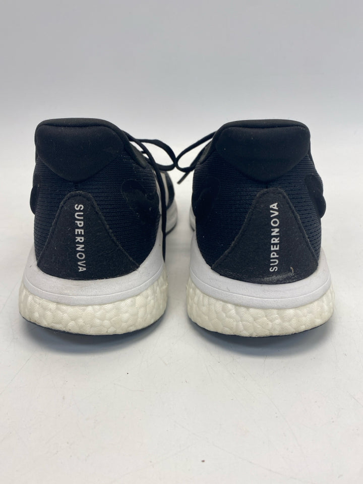 Adidas Size 9.5 Black White Lace-Up Men&