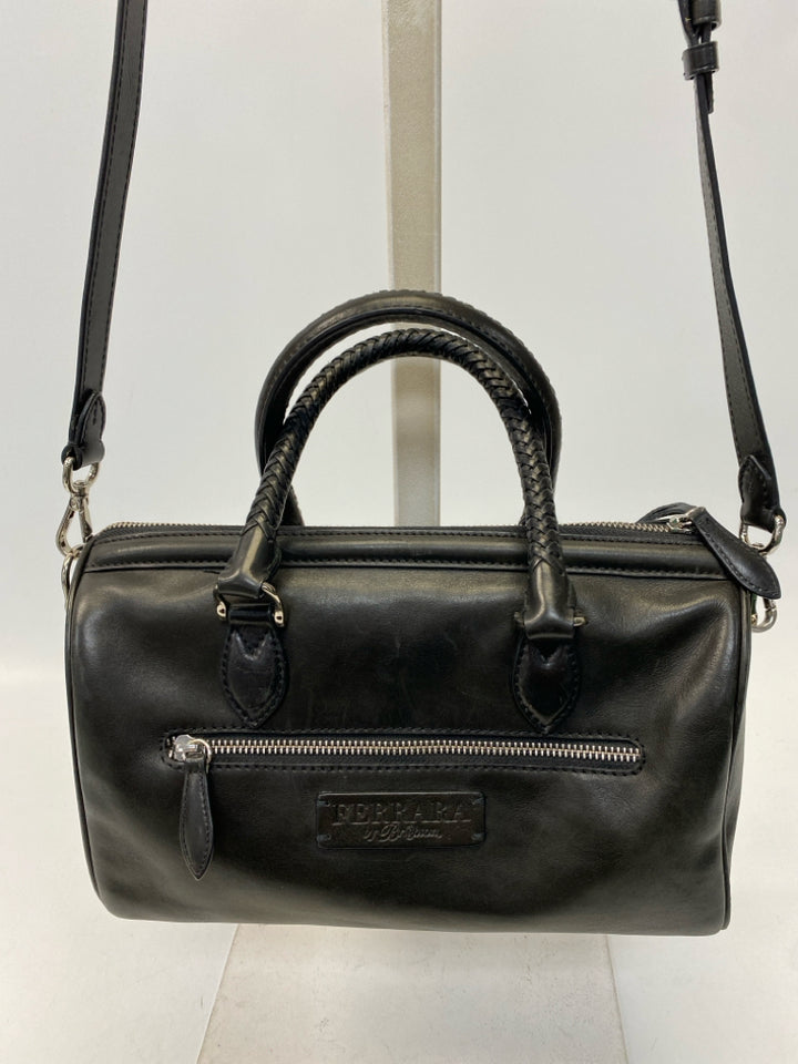 Brighton Black Woven Handbag