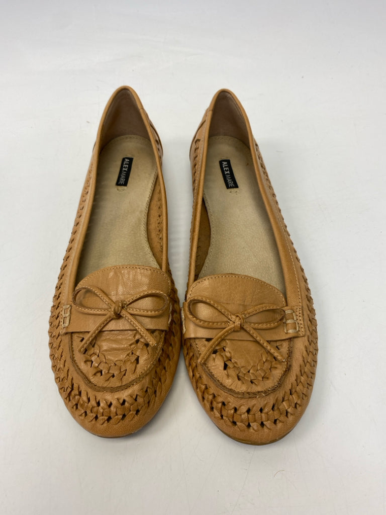 Alex Marie  Size 8.5 Tan Woven Leather Flats