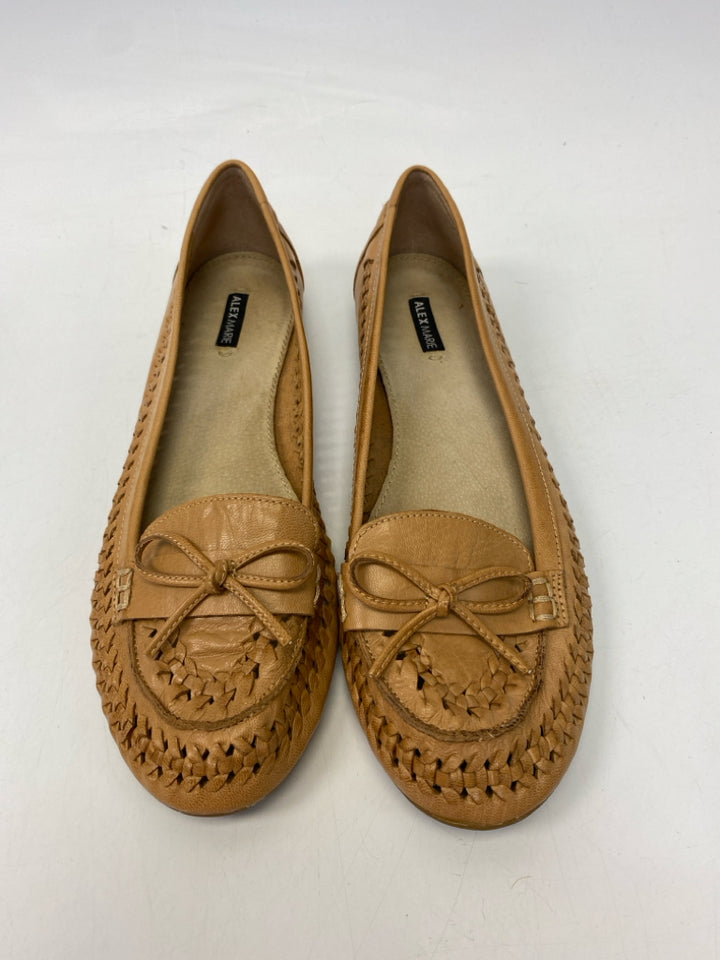 Alex Marie  Size 8.5 Tan Woven Leather Flats