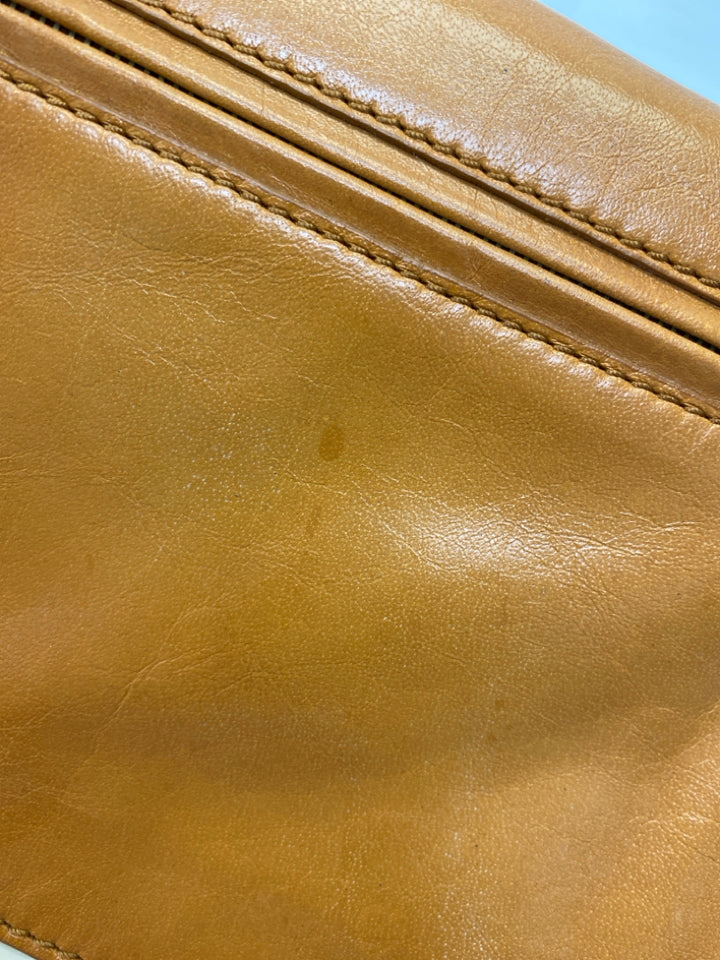 Tory Burch Brown Tan/Cream Beaded Handbag