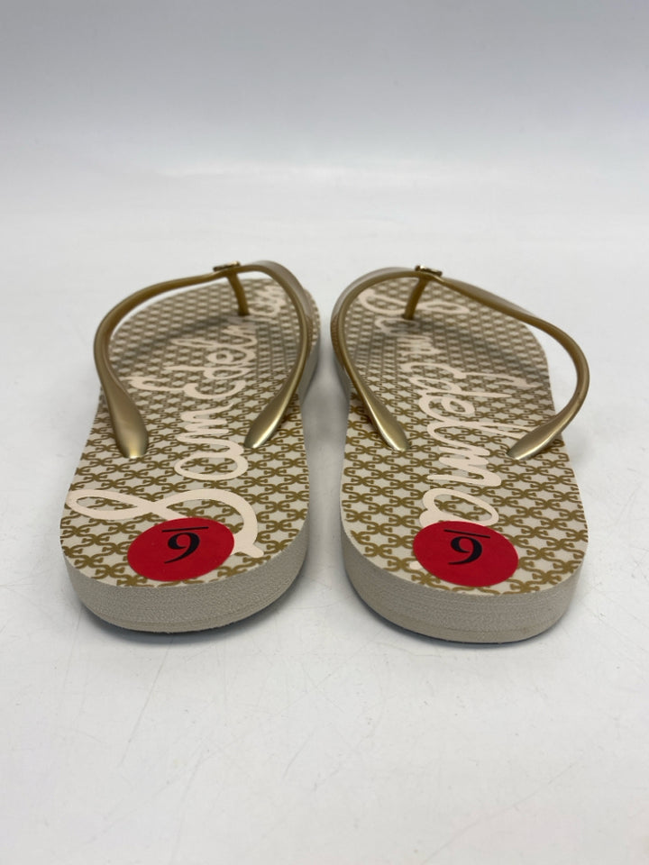 NEW Sam Edelman  Size 6 Gold Sandals