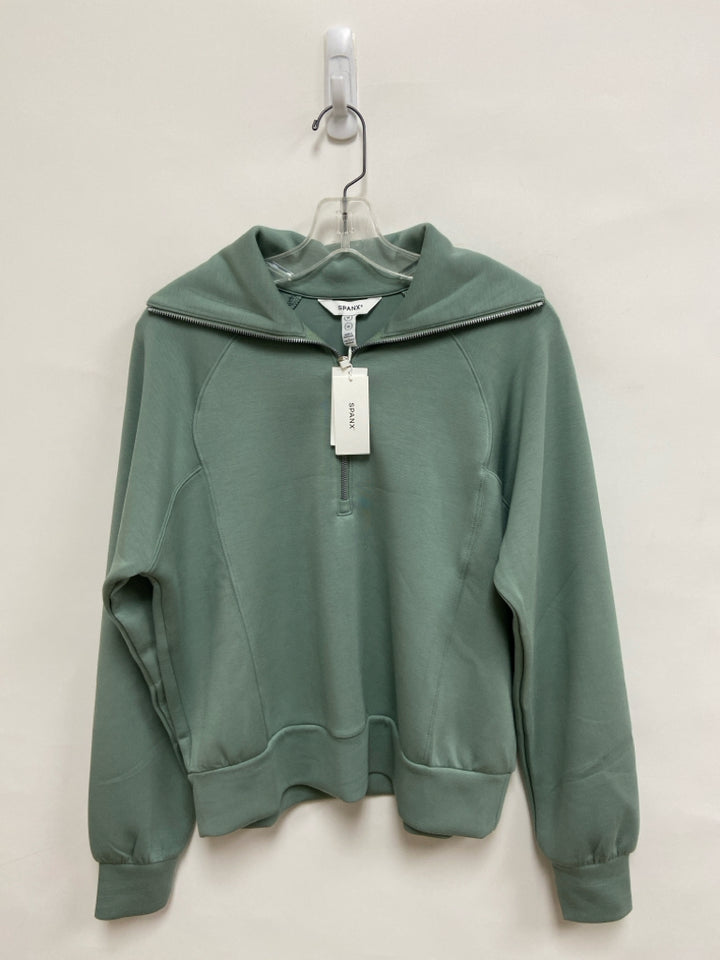 NWT Spanx Size M Seafoam Quarter Zip Ladies Top