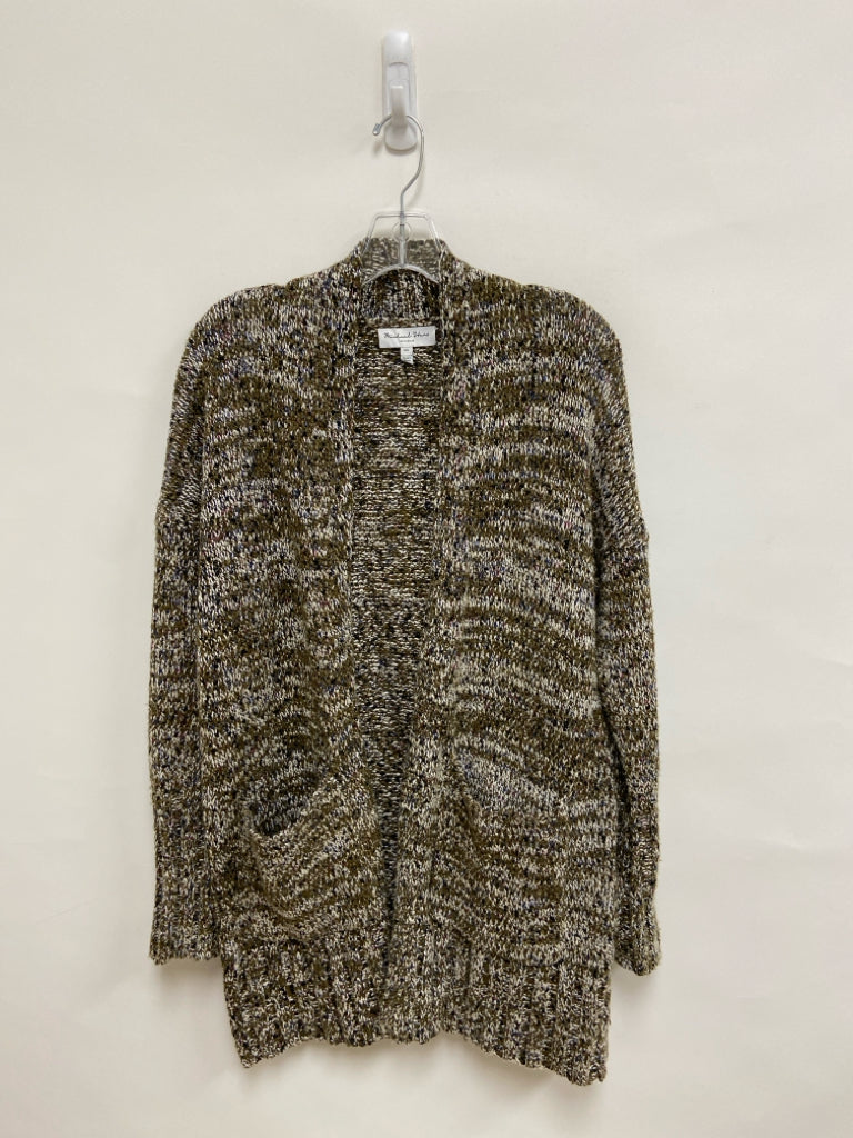 Michael Stars Size XS Green/White Navy Mottled Drape Ladies Sweater